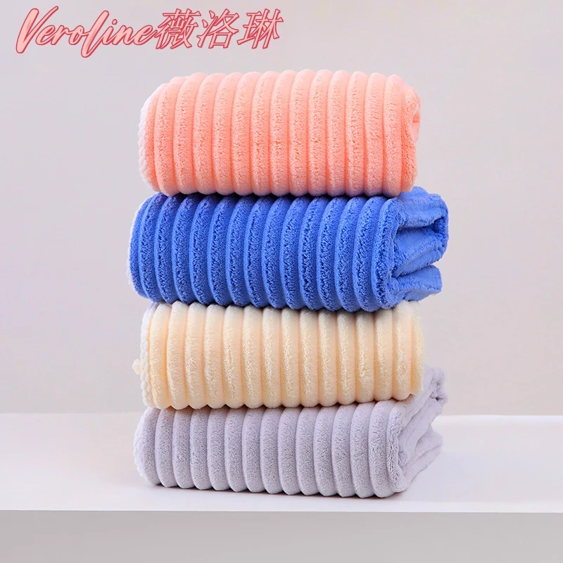 Veroline薇洛琳糖果条大浴巾超强柔软速干吸水超柔情侣超大成人