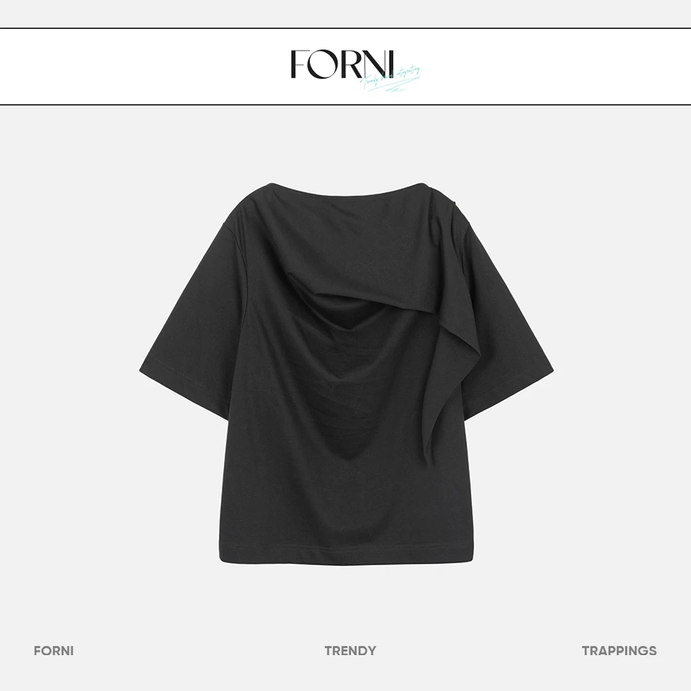FORNI x YOYO 答案在明天 肩部设计T恤时尚休闲设计师潮流潮流