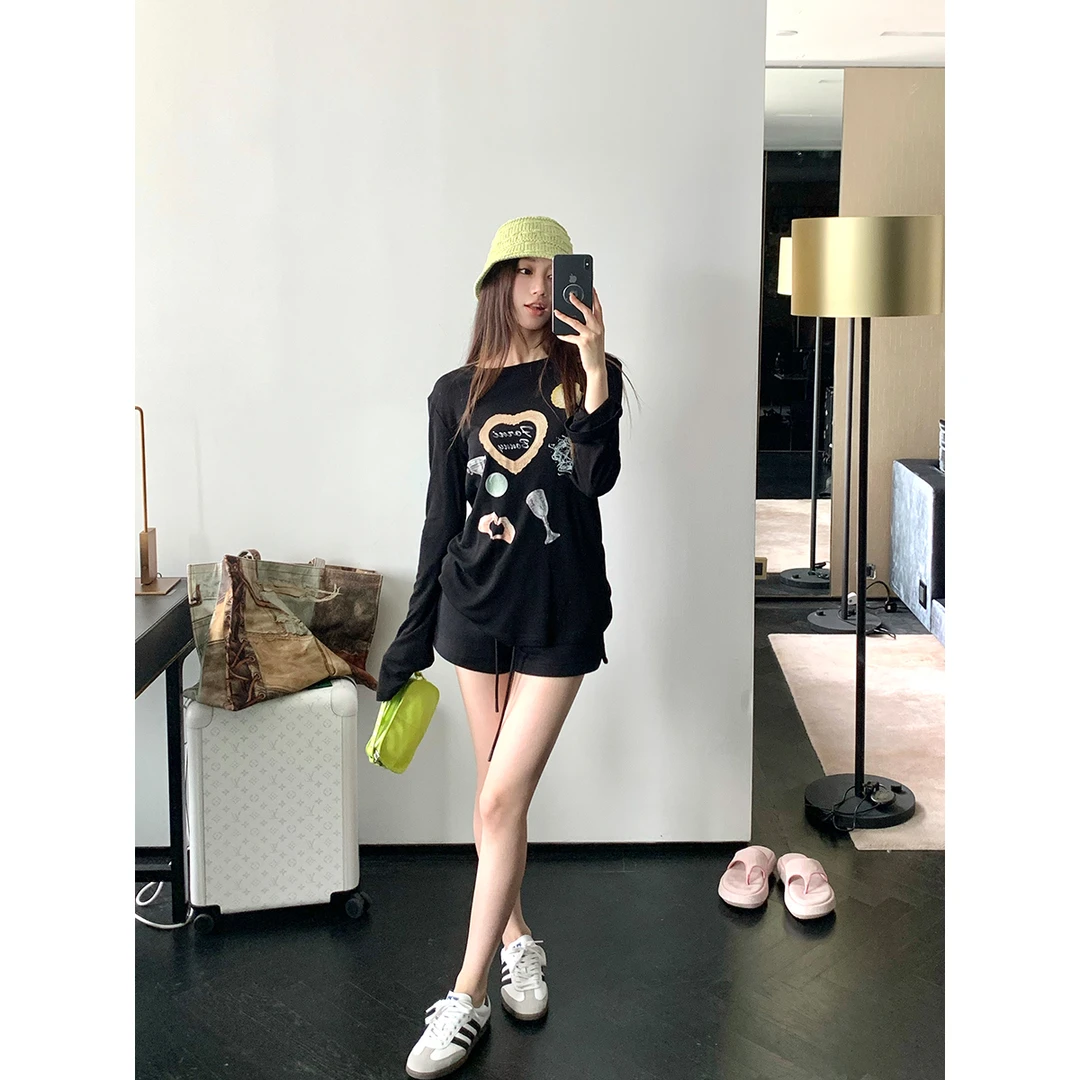 FORNIFORNI  午后闲暇 100棉ins多色抽绳短裤舒适时尚简约设计师