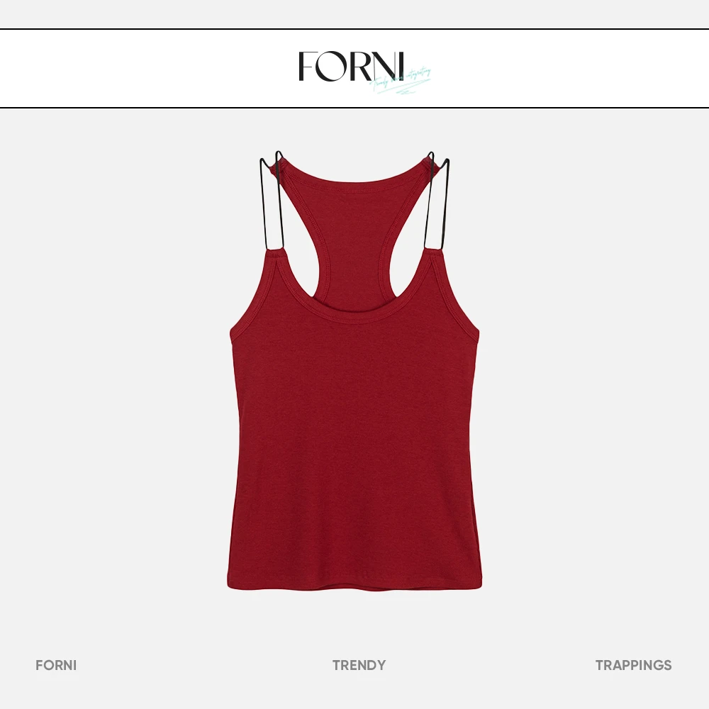 FORNI x YOYO  赫拉小姐 肩带设计背心显瘦运动时尚夏季