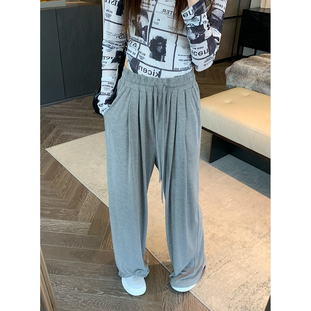 FORNI x YOYO 垂垂裤 慵懒风长裤时尚休闲透气薄款宽松纯色款垂感