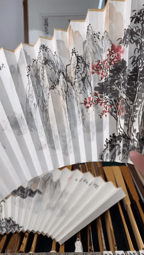 【闪购商品】纸扇子大*喵扇面