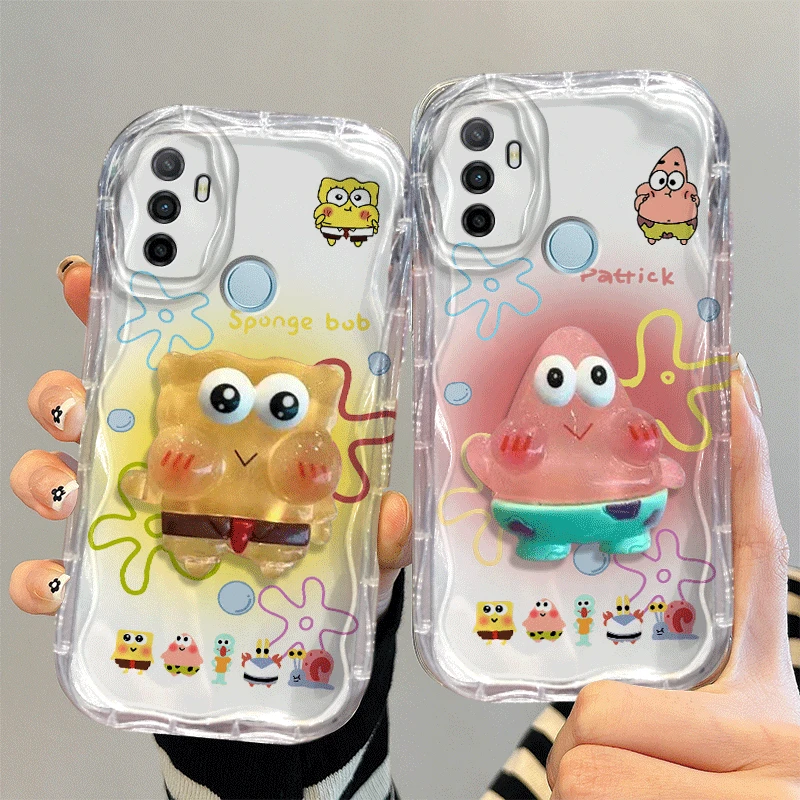 oppoA32手机壳立体卡通可爱公仔PDVM00全包防摔趣味保护套波浪女