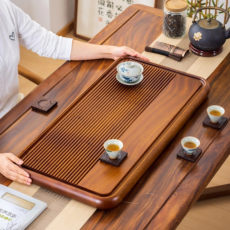 花梨木茶盘实木家用小茶台泡托盘电木新款办公室功夫排水茶海