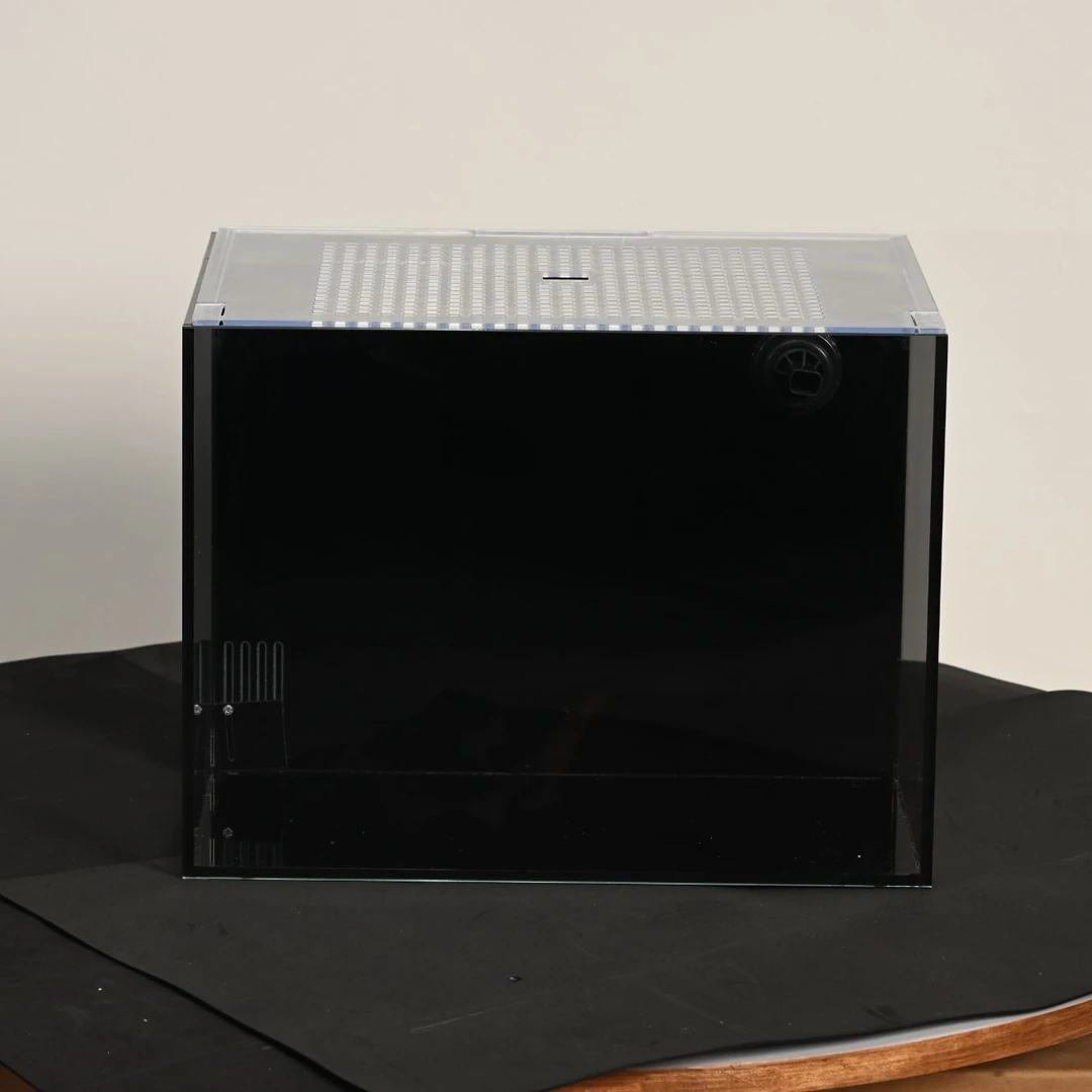 GING精晶金晶五线背滤微瑕【400*300*300】6mm溪流缸小型轻奢鱼缸