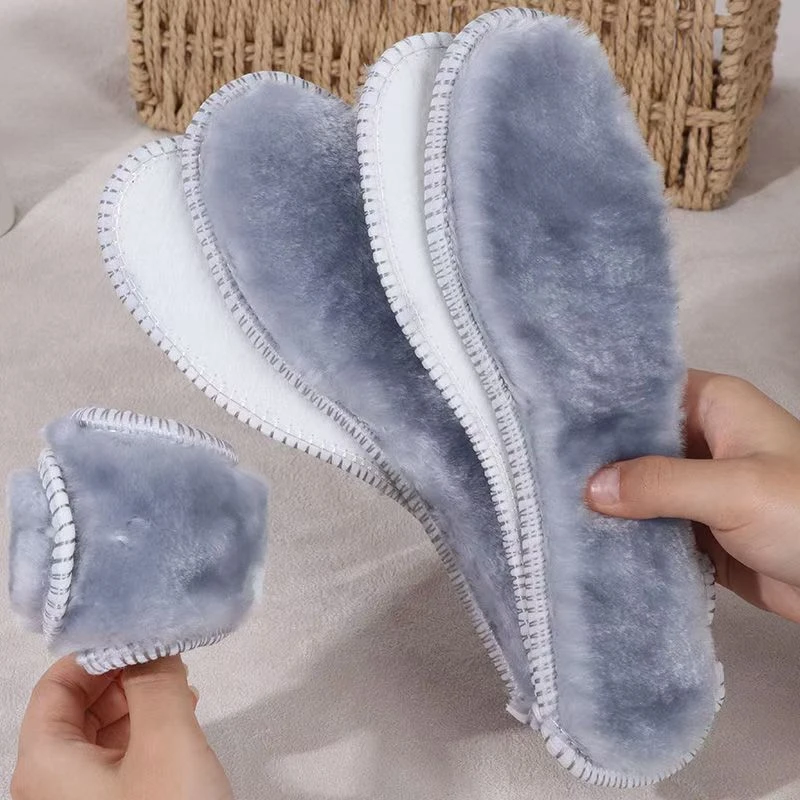 仿兔毛保暖鞋垫加长毛绒柔软舒适透气吸汗防寒防臭续热【可刷洗】