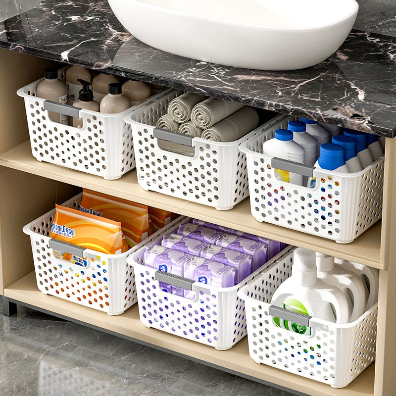 【到手5个】零食收纳玩具神器家用收纳盒塑料桌面篮子储物篮杂物