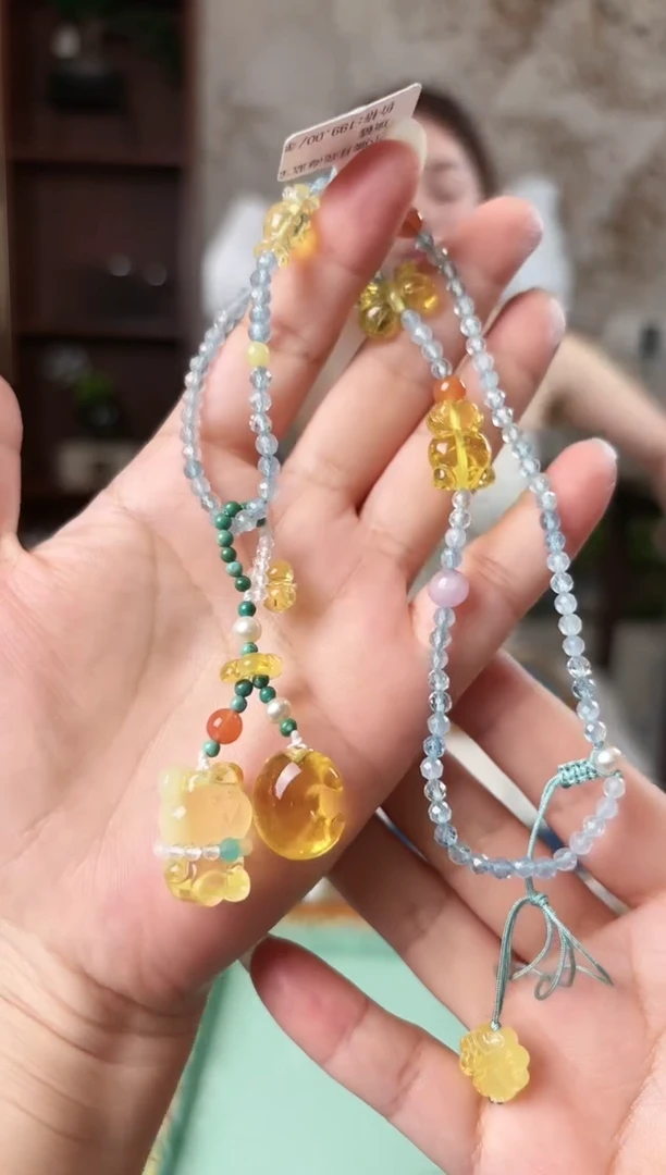【闪购商品】蜜蜡颈饰未镶嵌9.23手工编制商品69