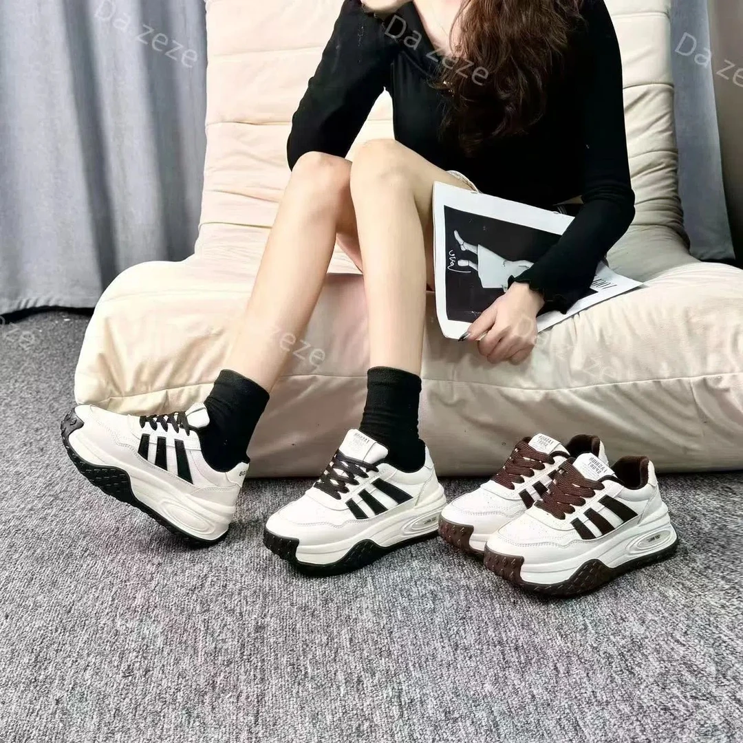 菠萝 2024新款老爹鞋女时尚百搭保暖阿甘休闲运动鞋5299