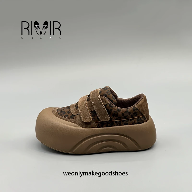 【小豹纹】RllR2024新款厚底轻便ins风小众女鞋