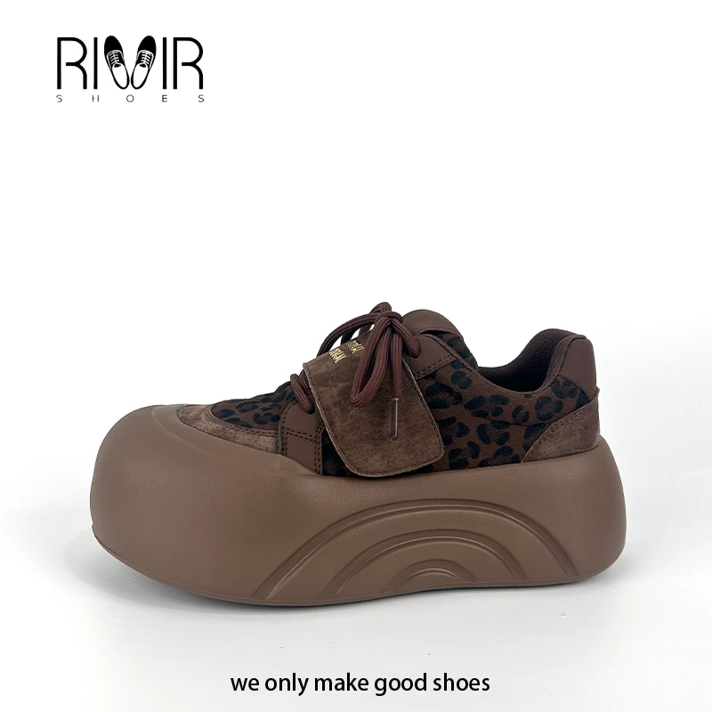 【格调】2024设计师小众款厚底轻便豹纹女鞋