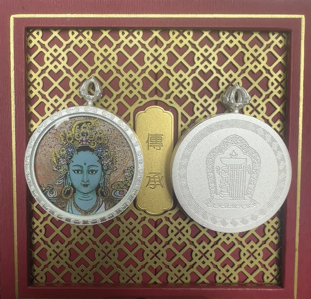 高品质绿妈妈 3.5圆唐卡 热供 画风 藏式 风格 随身携带 唐卡