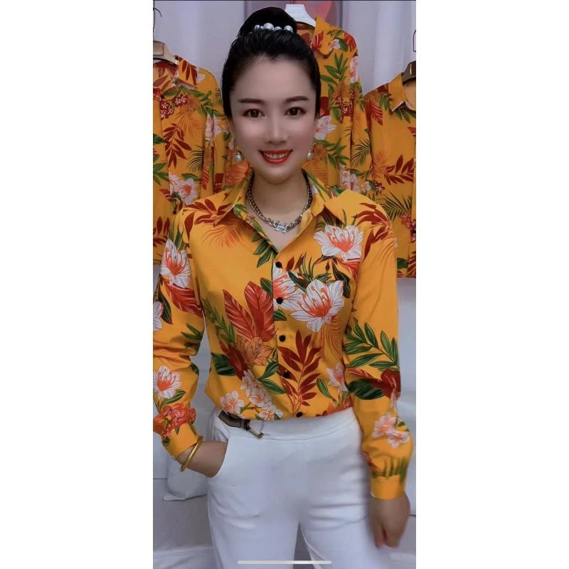 时尚不定位花型衬衫86012