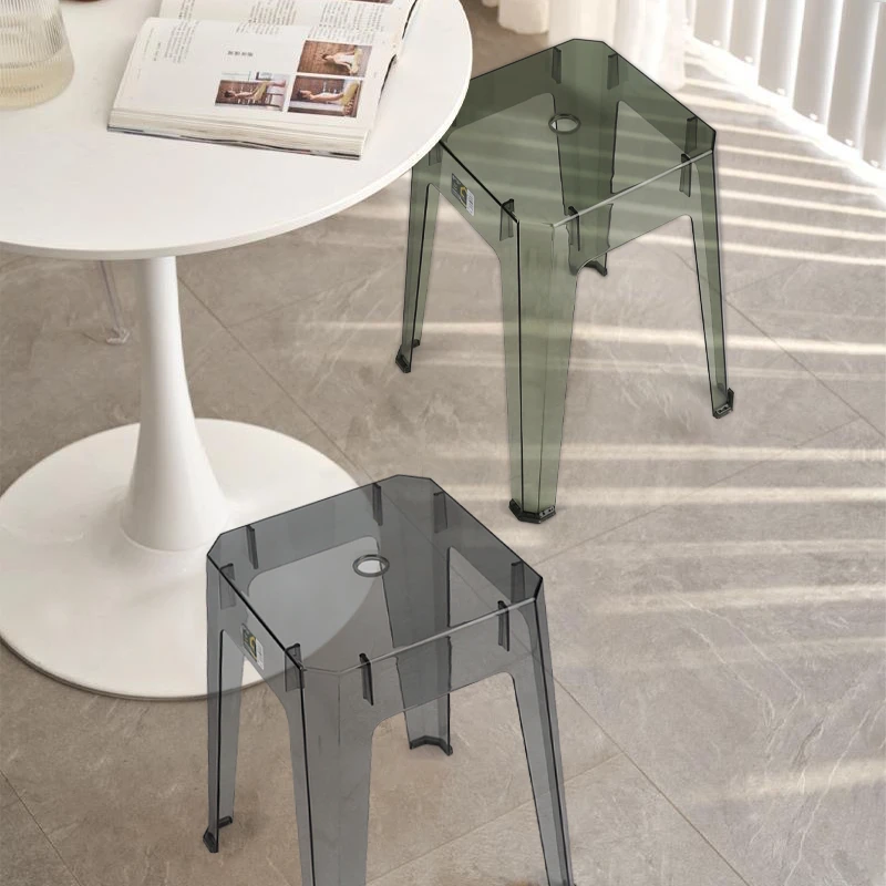 SHOGOLE/小国乐方形高凳2793轻奢风家用凳防滑塑餐桌料凳餐桌凳子