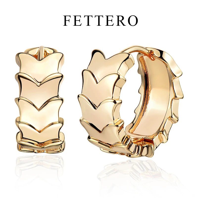fettero 铜合金耳饰 【重叠蝴蝶耳环】高定设计时尚气质小众耳饰