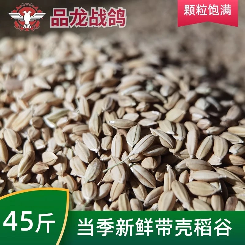 稻谷带壳鸽粮鸽食粮喂鸡鸭鹅鸽子粮农家饲料45斤装江浙沪皖包邮