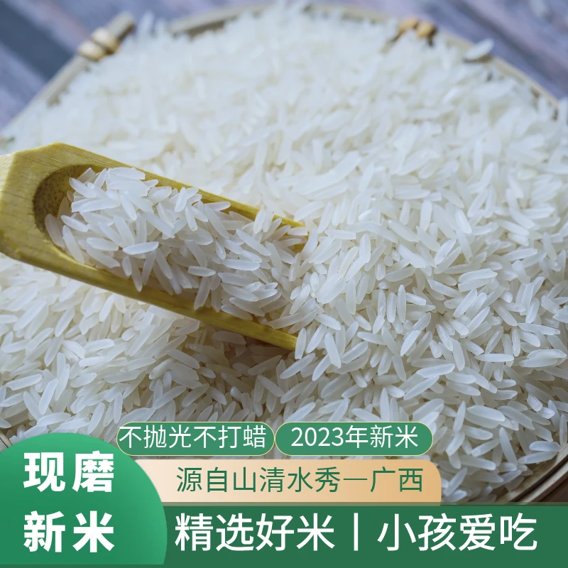 山瑶仔猫牙香米2023年新米农家不抛光大米长粒软糯5斤10斤丝苗米