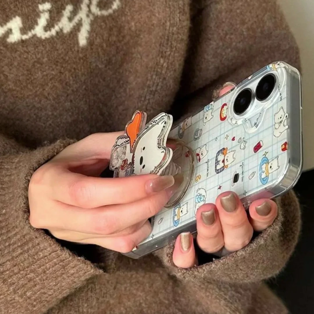 蓝格西高地摇摇乐支架适用苹果16手机壳iPhone15Pro可爱14Pro爆13