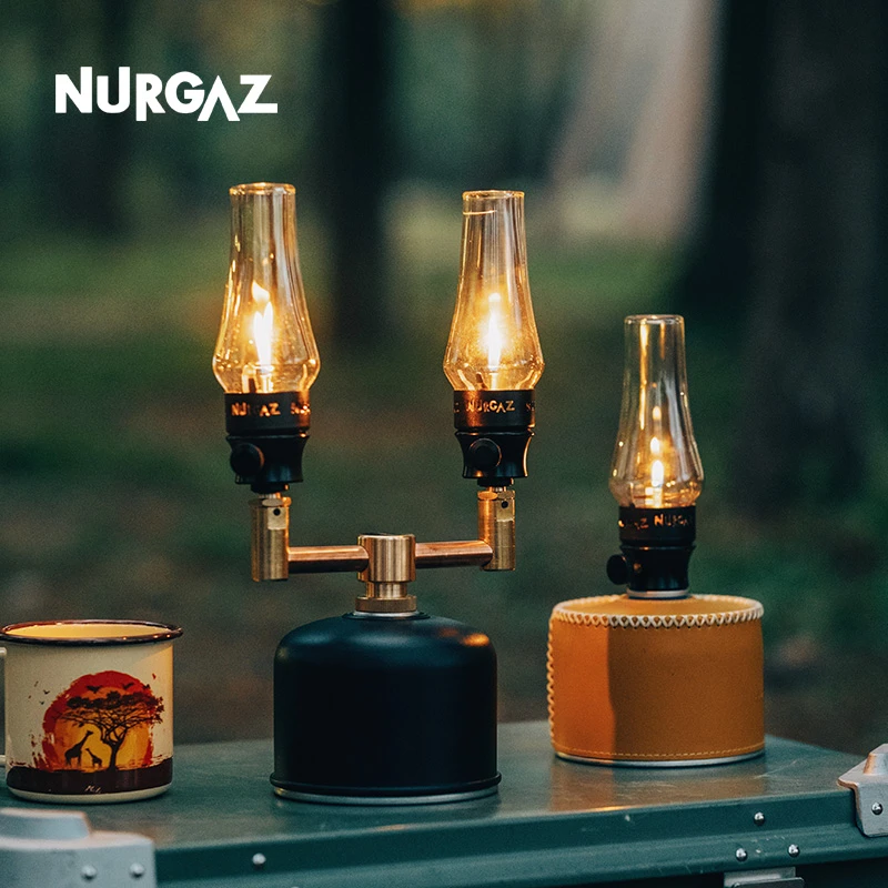 NURGAZ露营气灯新款超长续航便携燃汽灯无灯芯可调亮度泰山新款