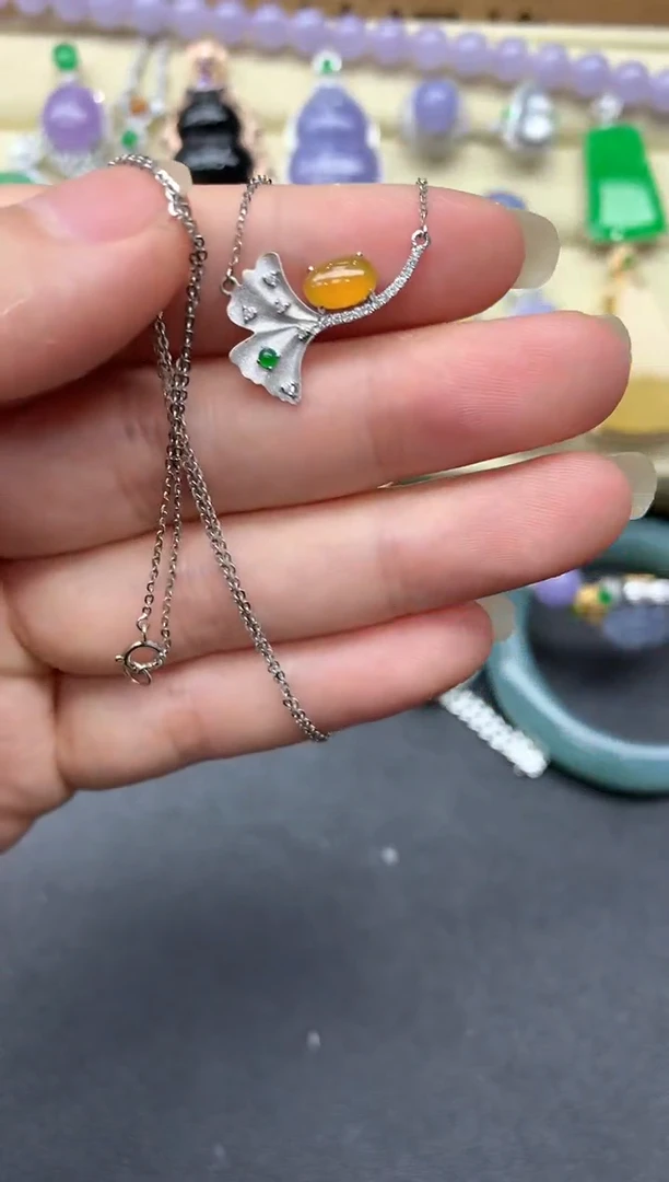 【闪购商品】翡翠颈饰18K金镶嵌109-中国好珍宝