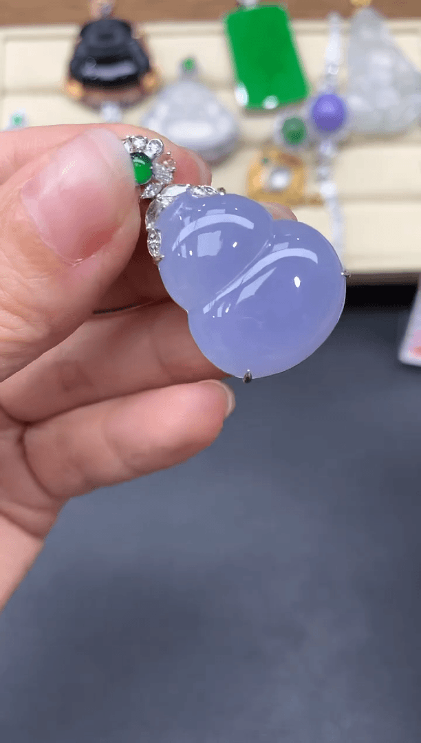 【闪购商品】翡翠颈饰18K金镶嵌749-多人