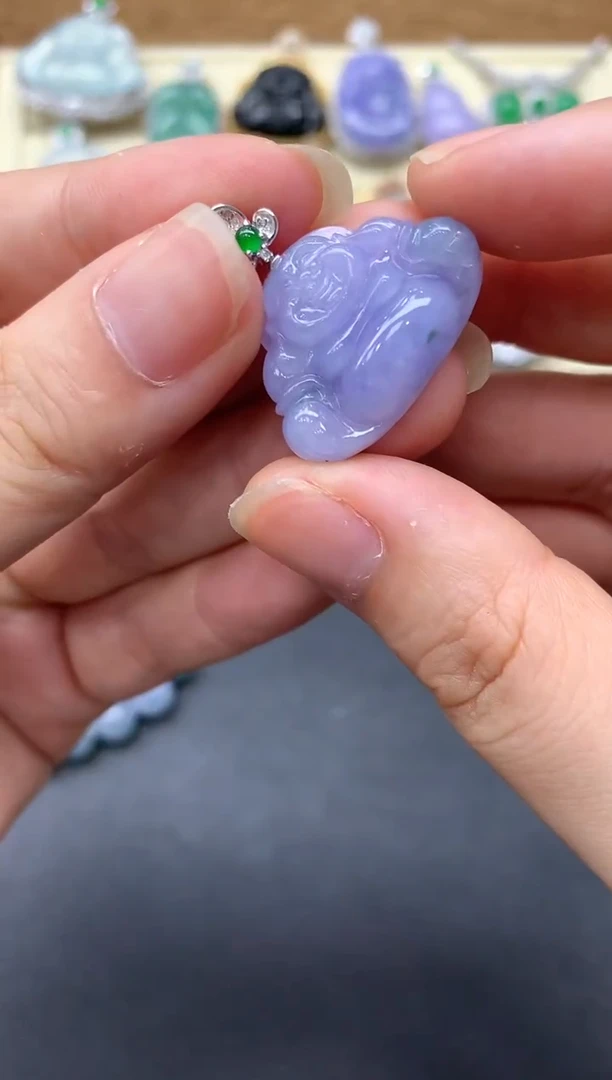 【闪购商品】翡翠颈饰18K金镶嵌690-多人