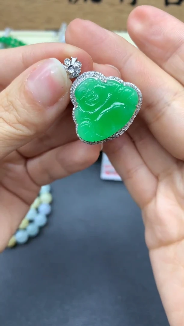 【闪购商品】翡翠颈饰18K金镶嵌539-多人