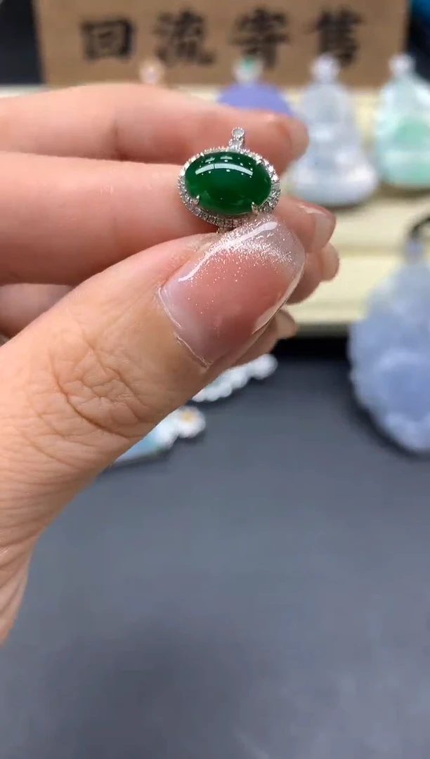 【闪购商品】翡翠戒指18K金镶嵌175-多人