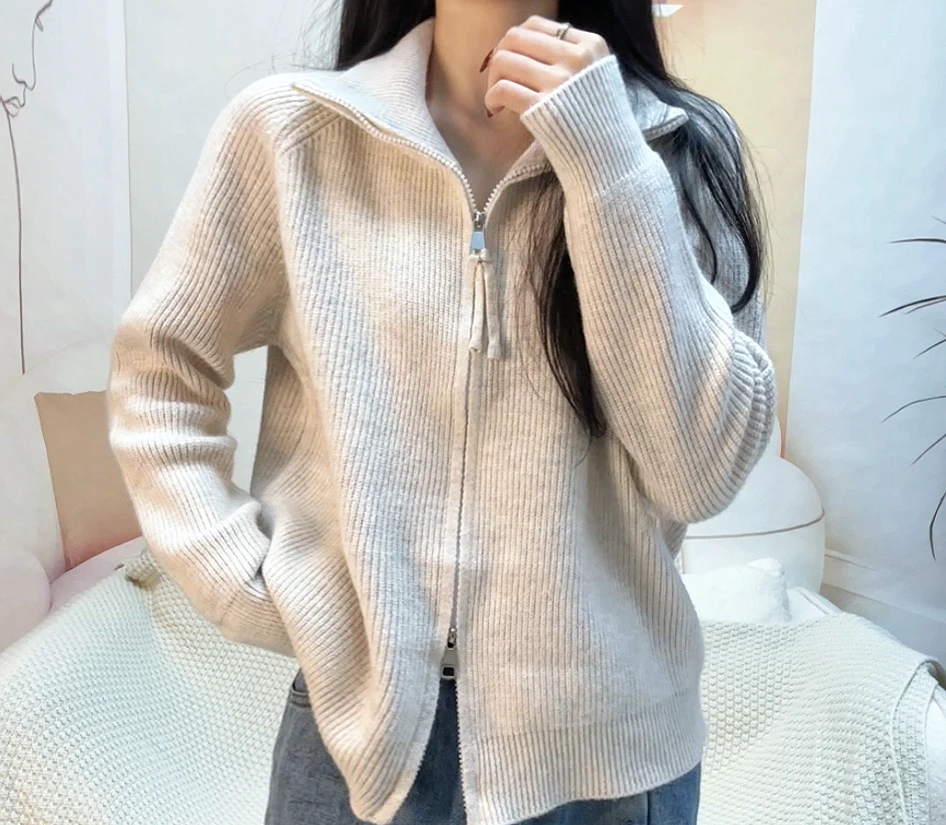 羊·毛开衫女秋冬2024新款加厚外套1095秋冬