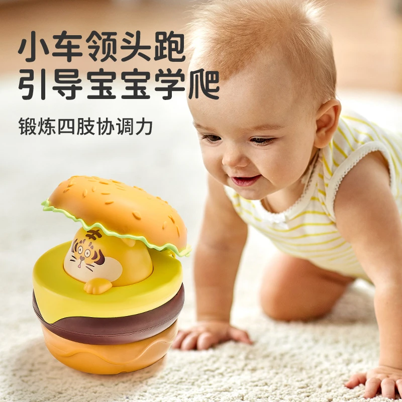儿童惯性回力汉堡车玩具按压惯性回力滑行卡通可爱儿童男女孩礼物