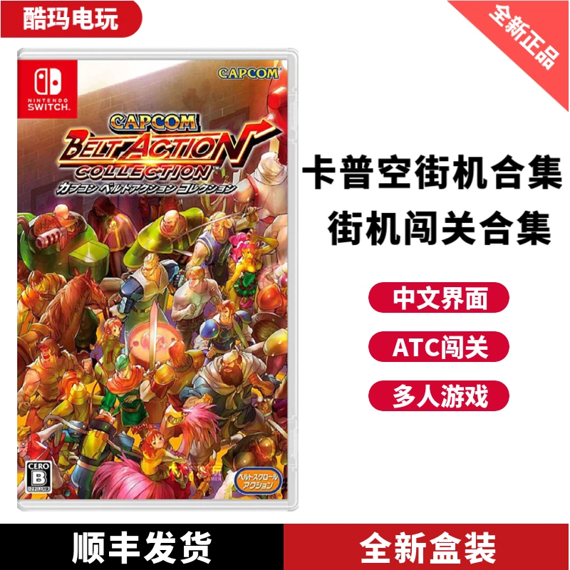 Ns卡带 卡普空经典动作街机合集 三国志 中文盒装版
