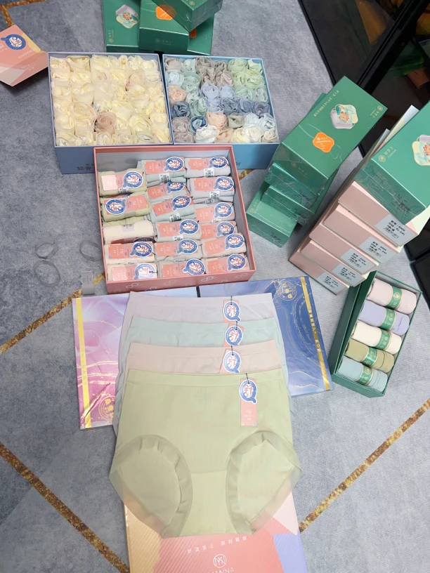 中高腰抗菌组盒内裤