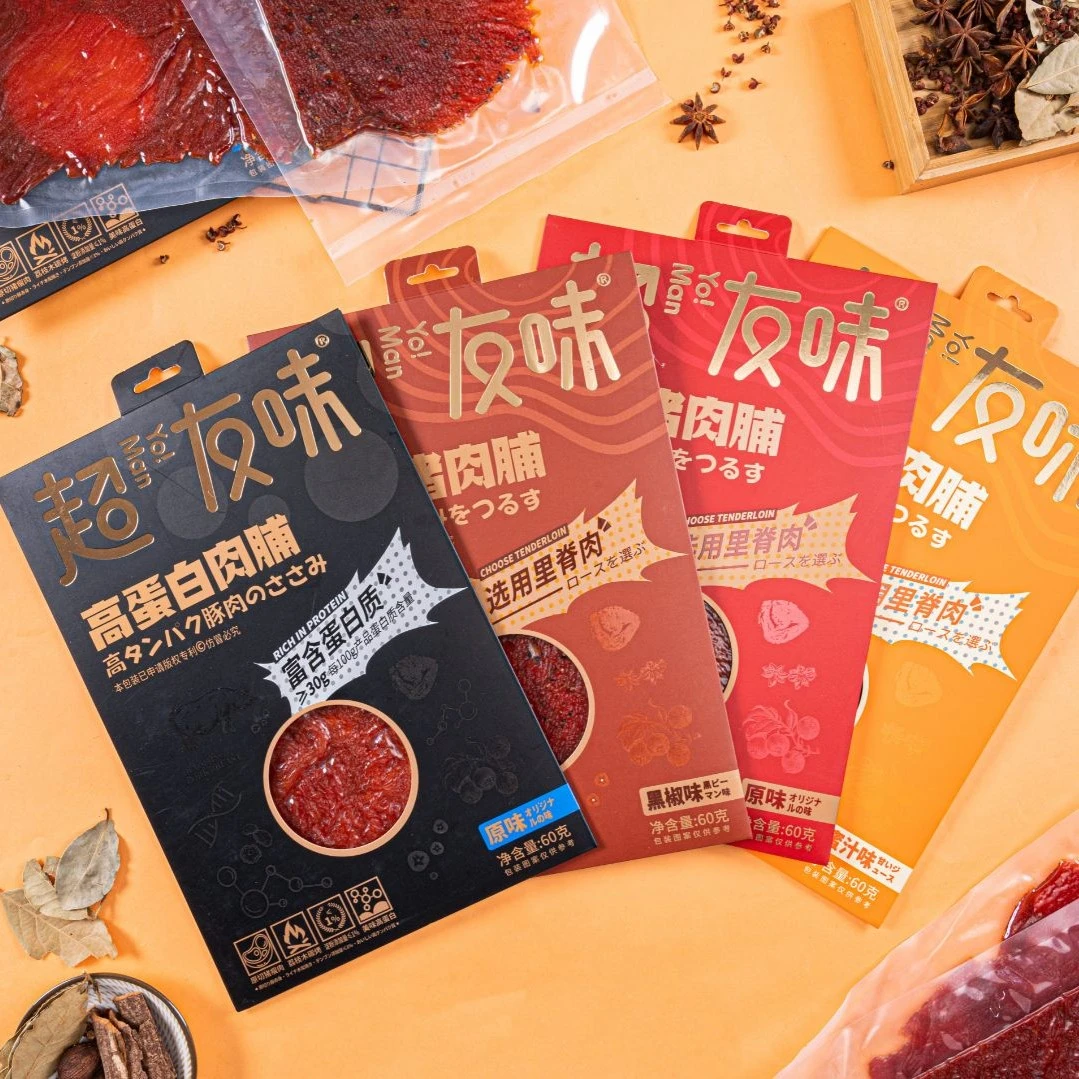 超友味 吊龙猪肉脯60g 里脊肉干蜜汁吊龙猪肉片解馋即食休闲零食