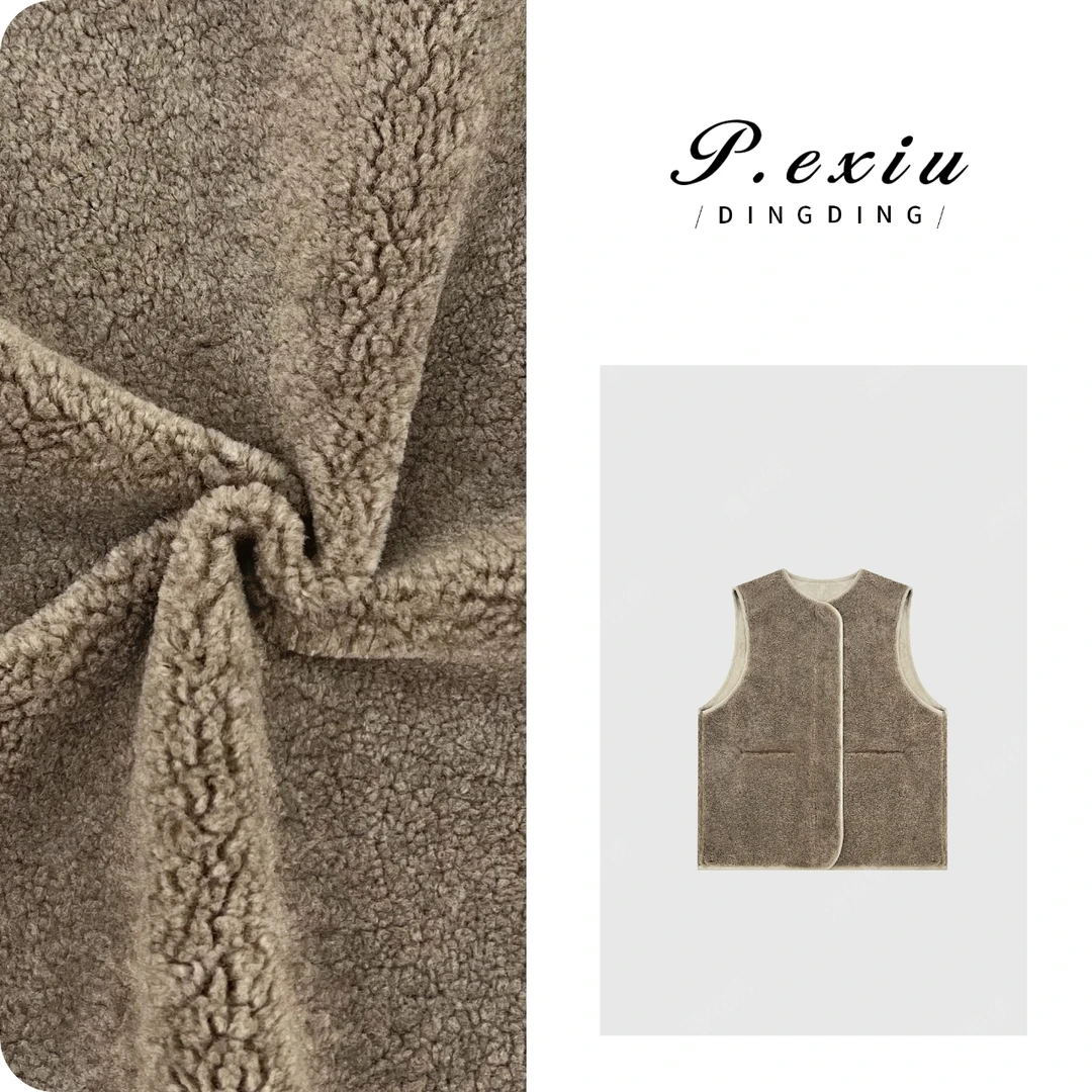 温暖毛绒质感韩系叠穿无袖马甲 W-62513