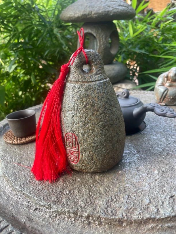 家居庭院禅意摆件刻字秤砣摆件