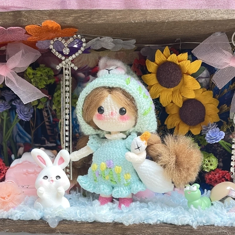 纯手工可爱娥妹手工钩织玩偶