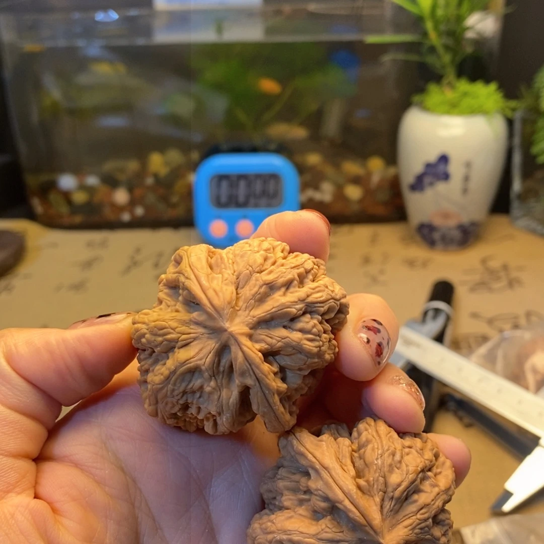 文玩核桃把件粗筋
