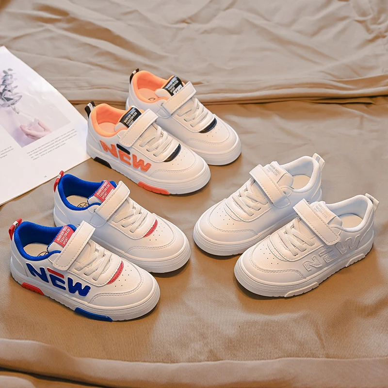 Warrior/回力小白鞋男女童2023年春秋季新款白色低帮休闲板鞋0666