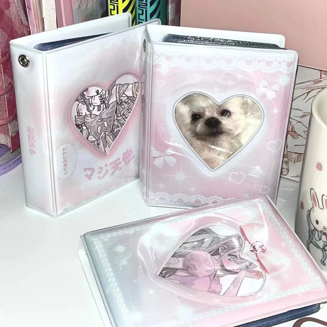 ins可爱粉色系追星少女天使3寸拍立得mini相册爱豆专辑小卡收纳册