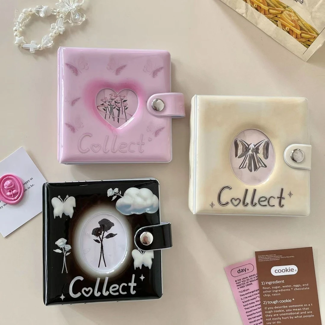 原创酸性金属拍立得相册活页追星收纳3寸照片爱豆专辑小卡收纳册