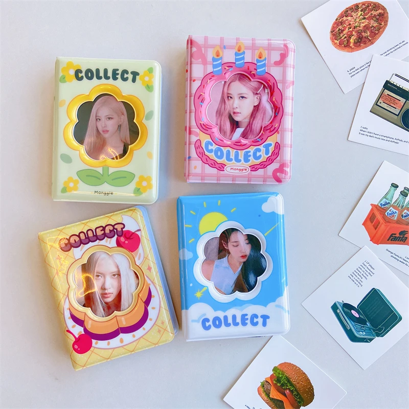 ins可爱蓝天白云花型镂空3寸拍立得mini相册追星爱豆专辑小卡收纳