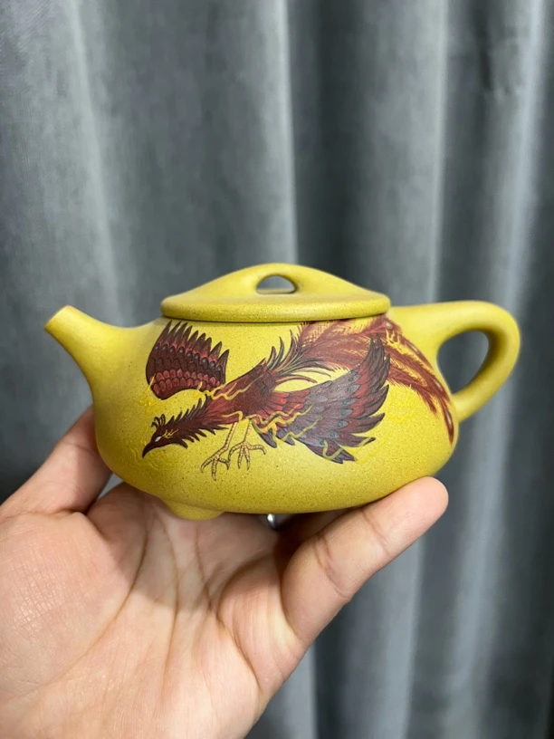 景舟石瓢满瓢黄金段泥300毫升原矿高端精品宜兴紫砂壶原矿茶壶