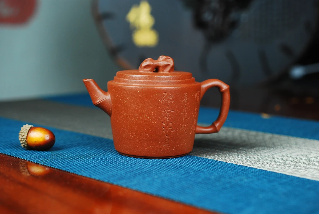 竹石 降坡泥 140毫升 宜兴紫砂壶茶具家用茶壶名家紫砂高端精品