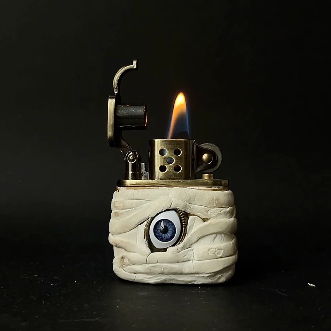 【极昼设计】原创前卫雕塑煤油打火机纯手工经典情人节礼物七夕便携