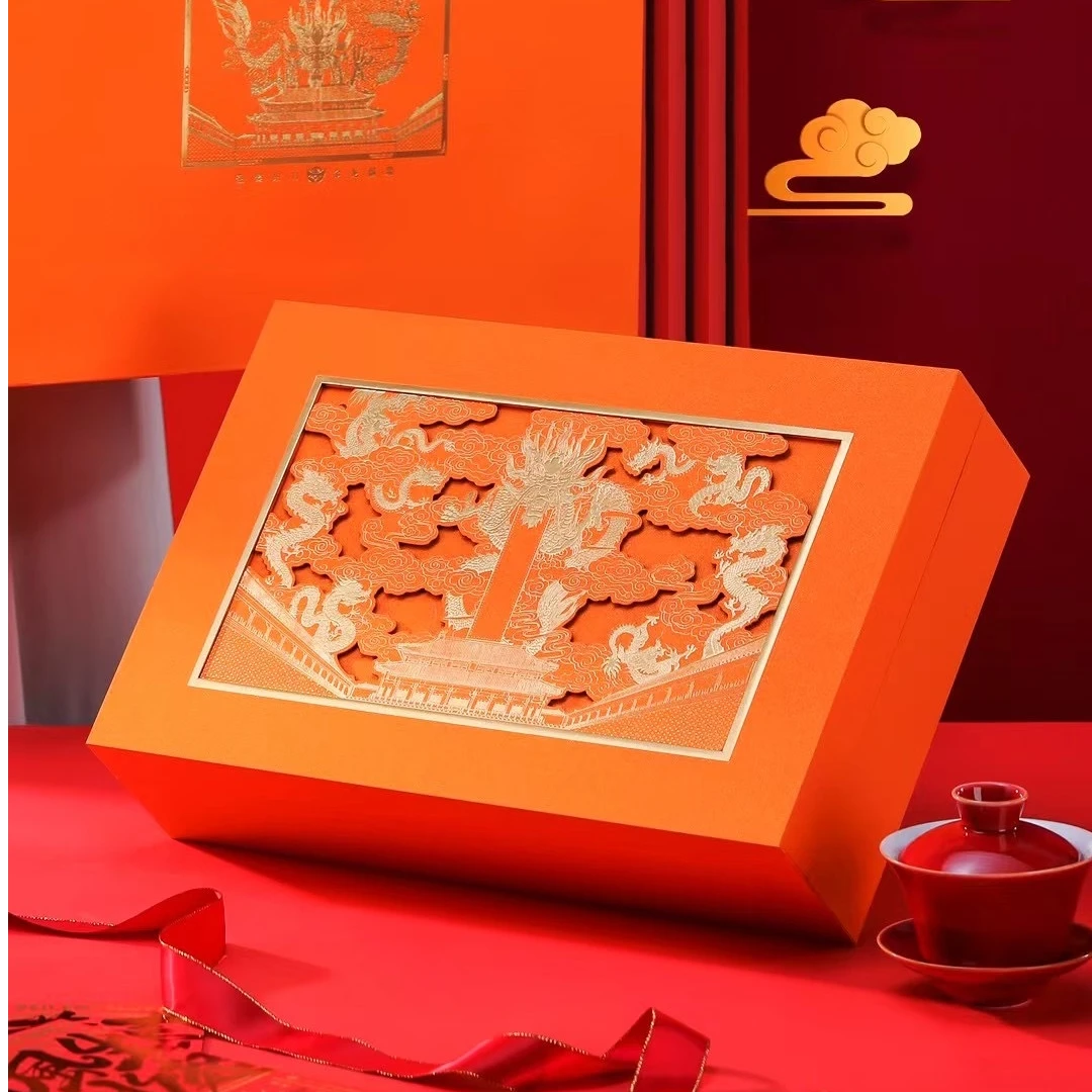 ZM果香肉桂茶叶福建高山茶叶金龙献瑞礼盒装250克独立长袋泡送礼