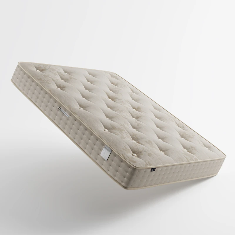 久阅半墨棉麻手工高端床垫无胶水mini弹簧拉扣床垫