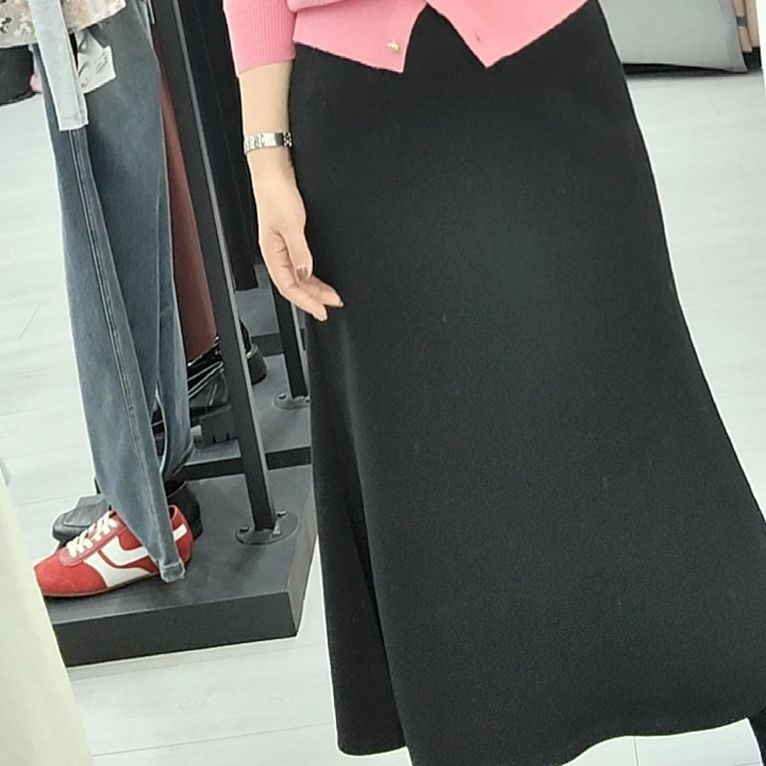 醋酸羊毛鱼尾半裙