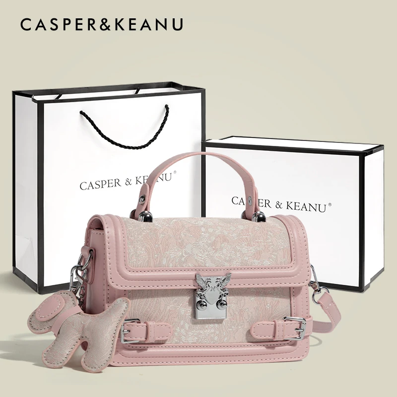 CASPER&KEANU生日礼物送女生新款轻奢高级感小方包爆款单肩斜挎包