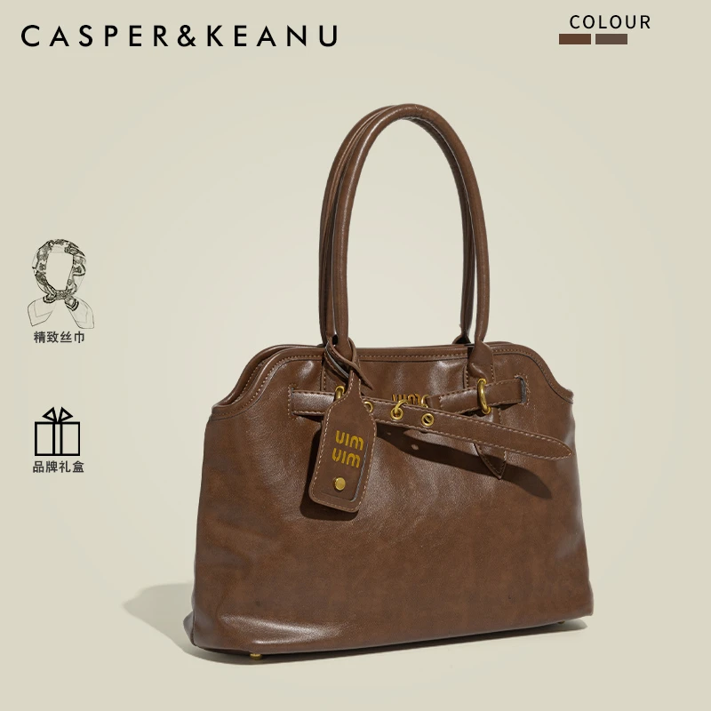 CAPIE&KURI韩版慵懒复古公文包女2025新款春夏高级感通勤托特包潮