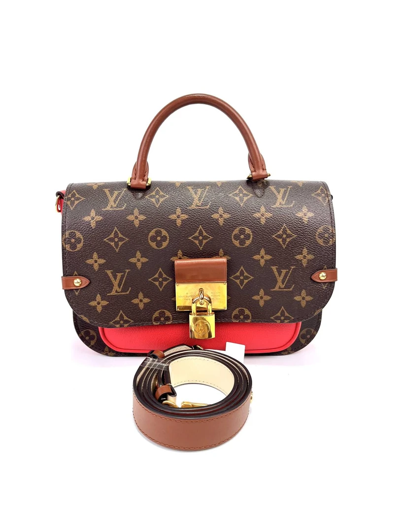 99新 LouisVuitton/路易威登 维舒/LV锁头邮差斜跨包98新60840957